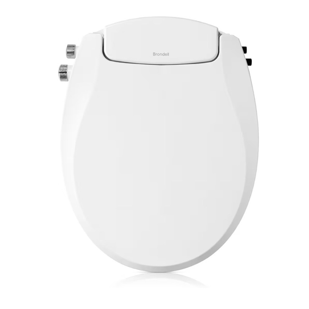 Brondell Bidet Dual Nozzle System Non-Electric Swash Round Toilet🚽Seat